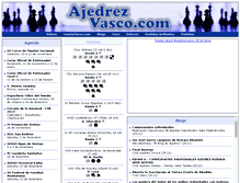 Tablet Screenshot of ajedrezvasco.com